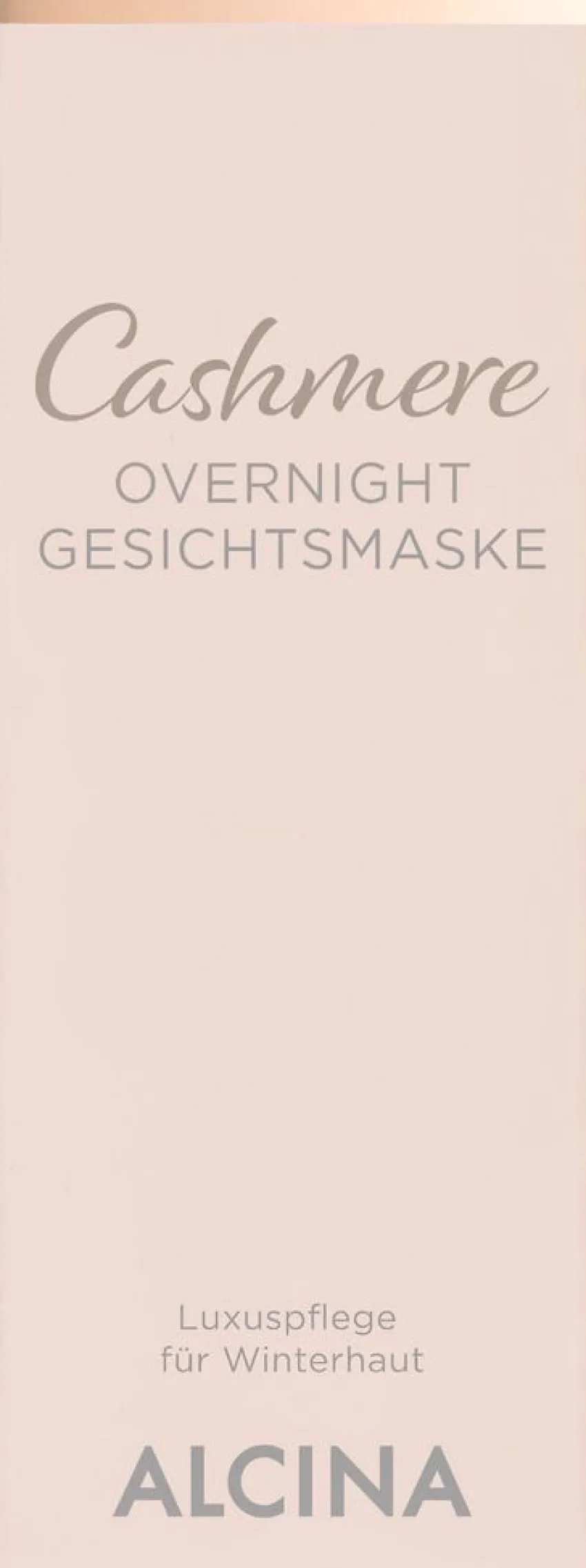 Outlet Alcina Cashmere Overnight Gesichtsmaske