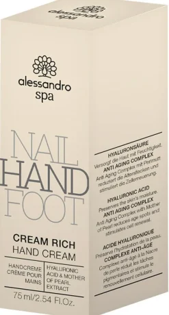 Hot Alessandro Spa Hand Cream Rich