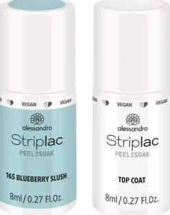 Hot Alessandro Striplac Peel or Soak Blueberry Nails