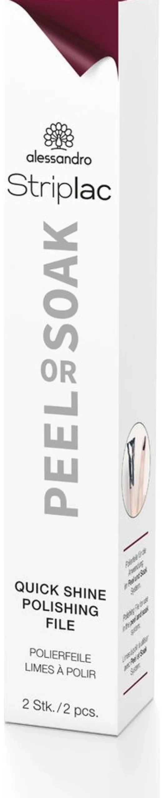 Hot Alessandro Striplac Peel Or Soak Polierfeile 2er Set