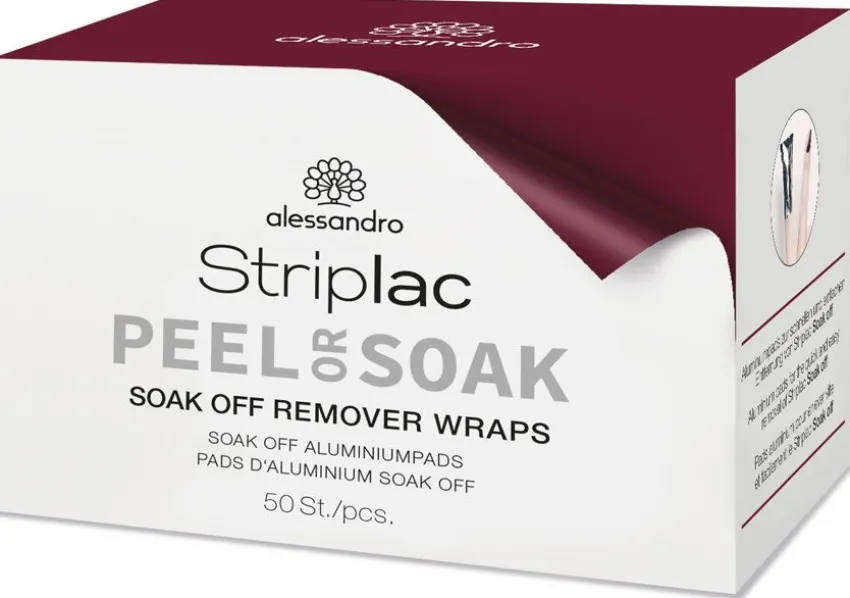 Outlet Alessandro Striplac Peel Or Soak Soak Off Remover Wraps