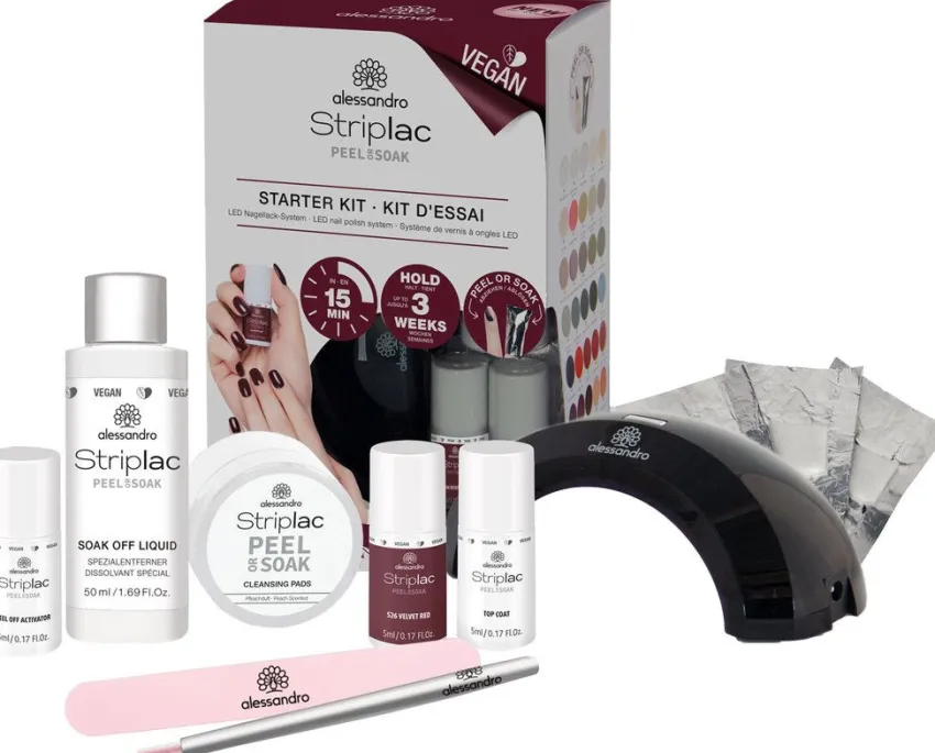 Clearance Alessandro Striplac Peel Or Soak Striplac Starter Kit