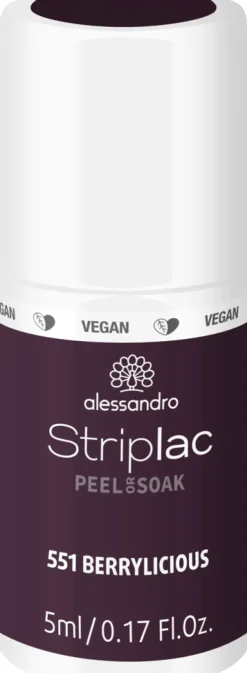 Hot Alessandro Striplac Peel Or Soak Very Berry