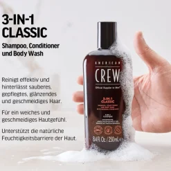 Outlet American Crew 3 in 1 Classic Shampoo