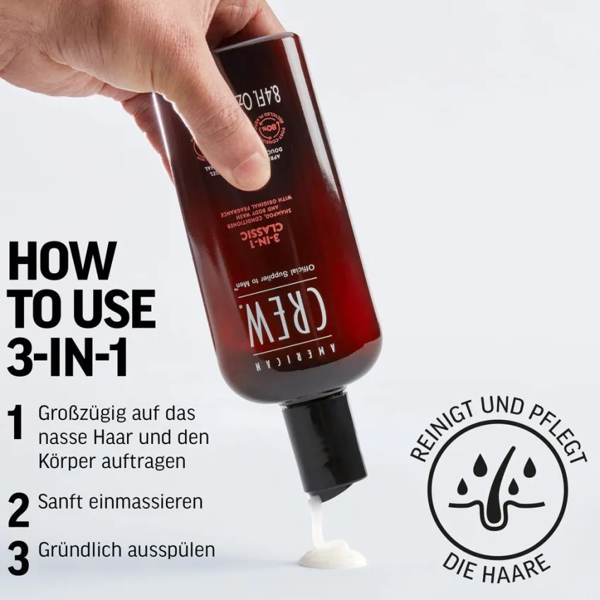 Outlet American Crew 3 in 1 Classic Shampoo