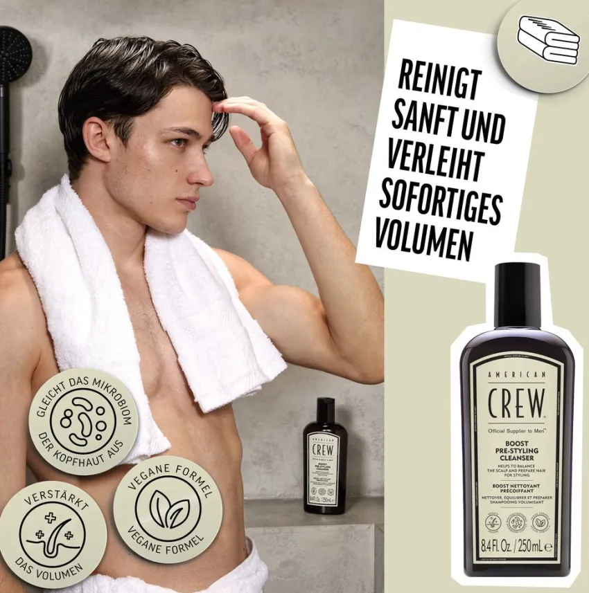 Hot American Crew Boost Pre-Styling Cleanser