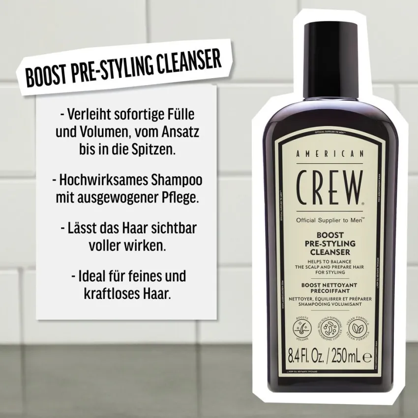 Hot American Crew Boost Pre-Styling Cleanser