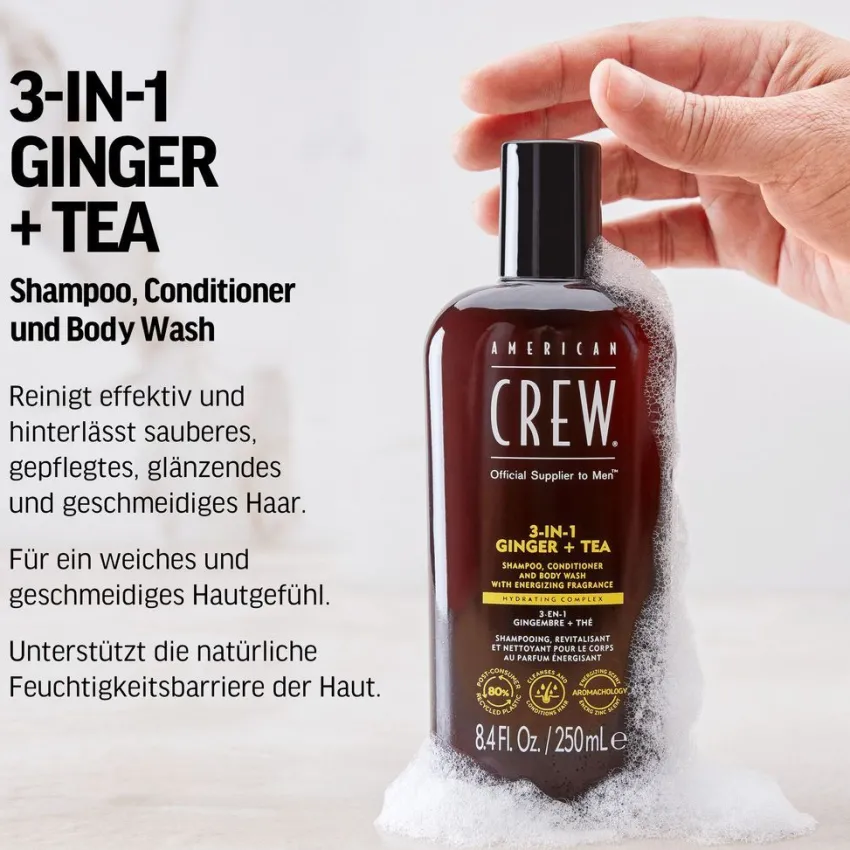 Outlet American Crew 3in1 Chamomile & Pine Shampoo, Conditioner & Body Wash