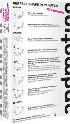 Online andmetics Face Wax Strips