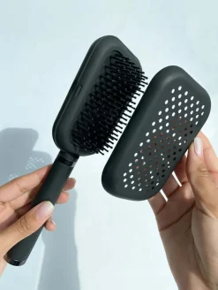 Best Bellody Patentierte Haarbürste mit Selbstreinigungsfunktion