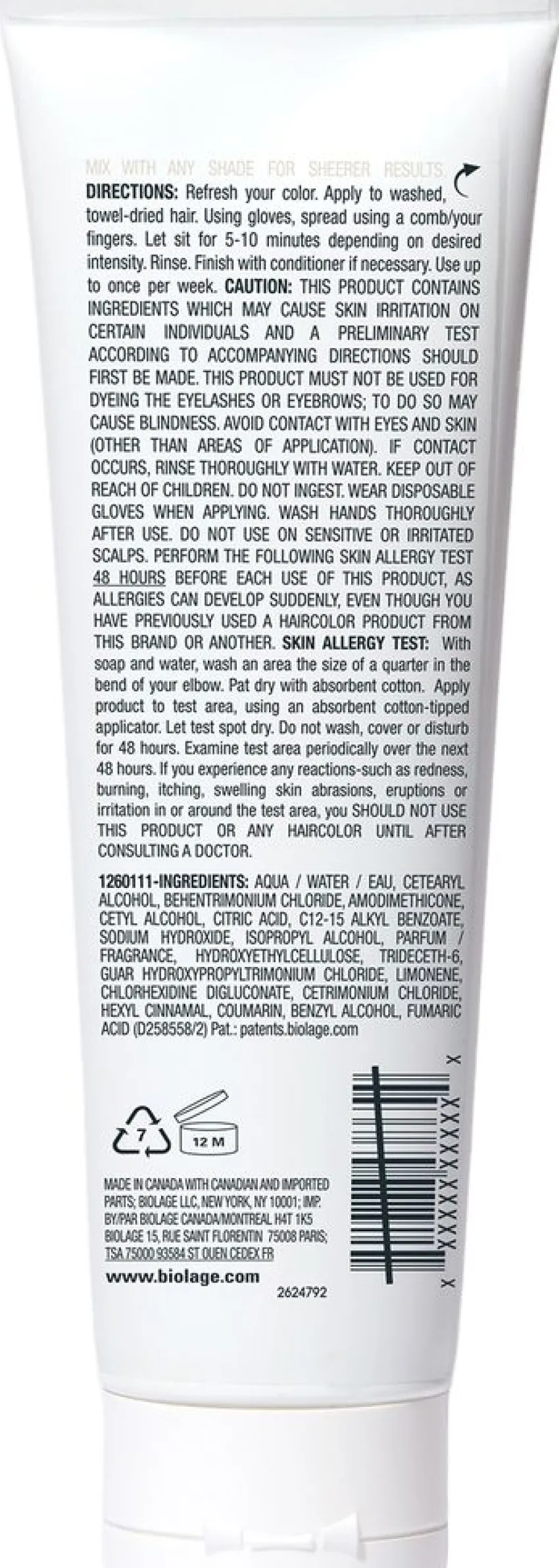 Hot Biolage ColorBalm Clear