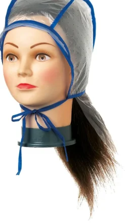 Hot Comair Strähnenhaube Plastik doppelt mit Nackenschutz