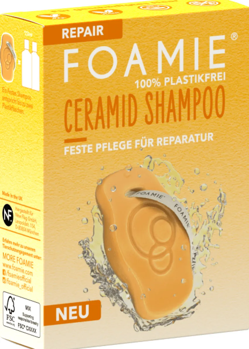 Clearance Foamie Ceramid Shampoo Bar Feste Pflege für Reparatur