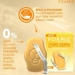 Clearance Foamie Ceramid Shampoo Bar Feste Pflege für Reparatur