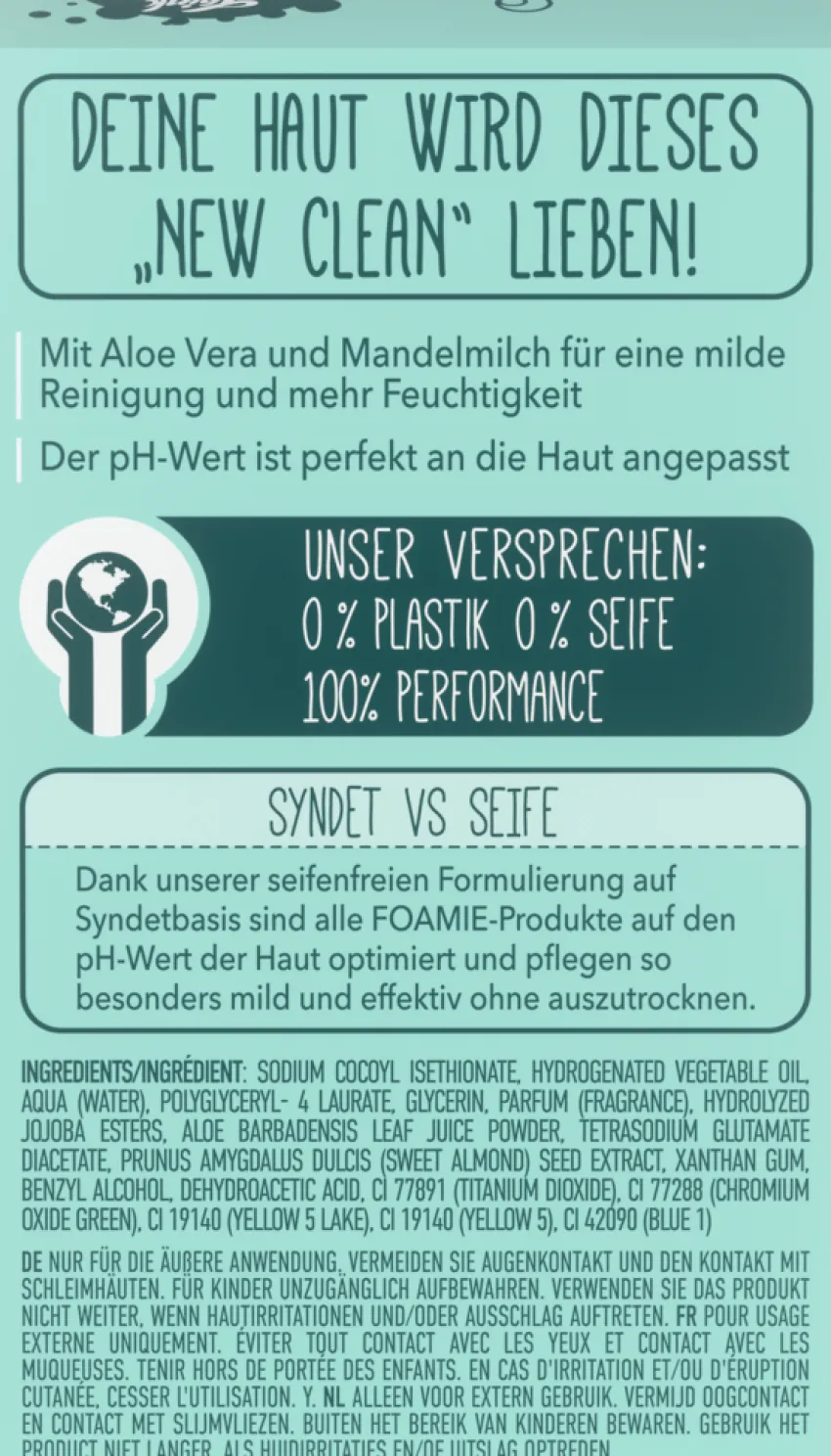 Clearance Foamie Feste Gesichtsreinigung