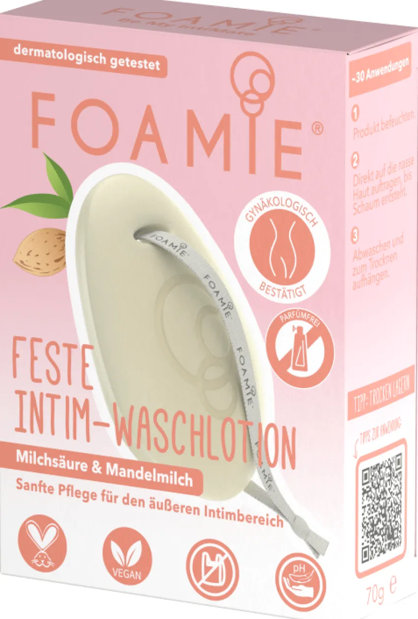 Fashion Foamie Feste Intim-Waschlotion Milchsäure und Mandelmilch