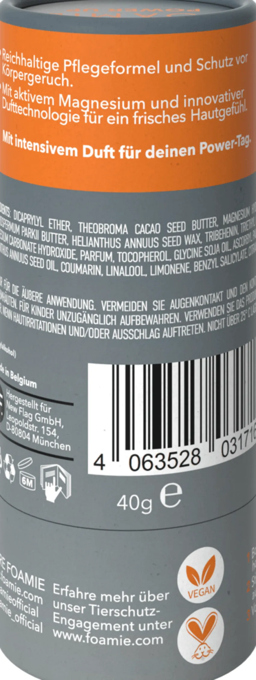 New Foamie Festes Deodorant