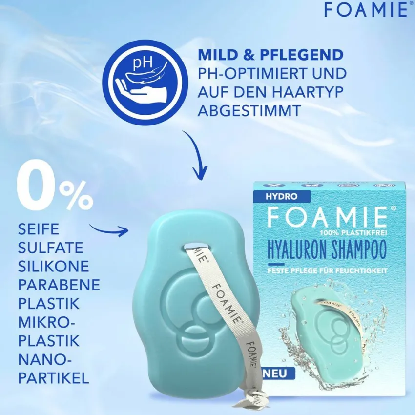 Online Foamie Hyaluron Shampoo Bar Feste Pflege für Feuchtigkeit