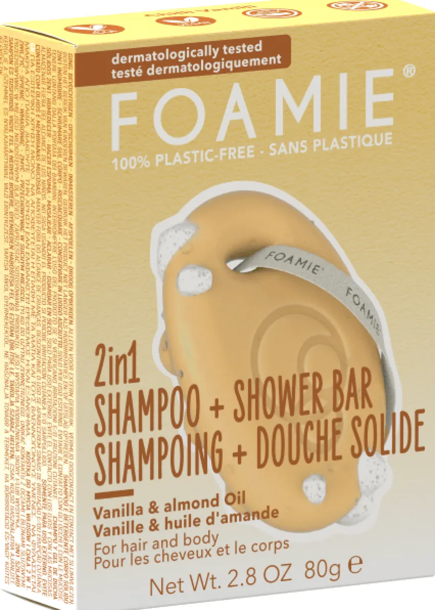 Sale Foamie 2in1 Festes Shampoo und Duschgel Vanille & Mandelmilch