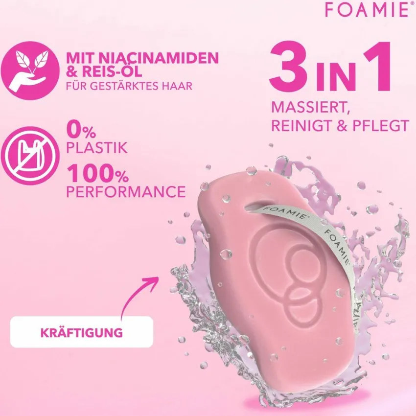 Clearance Foamie Niacinamid Shampoo Bar Feste Pflege für Kräftigung