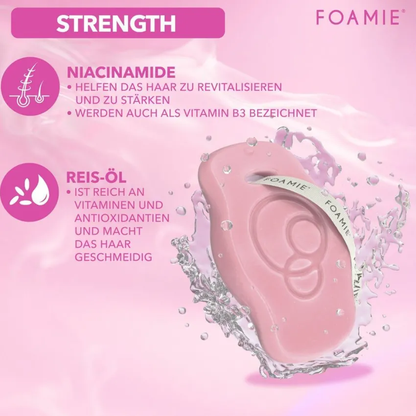 Clearance Foamie Niacinamid Shampoo Bar Feste Pflege für Kräftigung