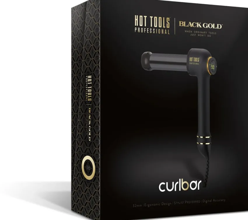 Outlet Hot Tools Professional Black Gold Curlbar Lockenstab 25mm