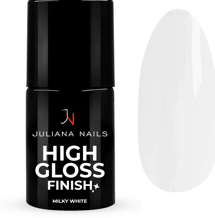 Online Juliana Nails Gel Lack High Gloss Finish Milky White No Wipe
