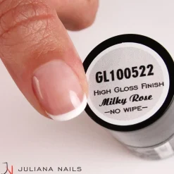 Clearance Juliana Nails Gel Lack High Gloss Finish Milky Rose No Wipe