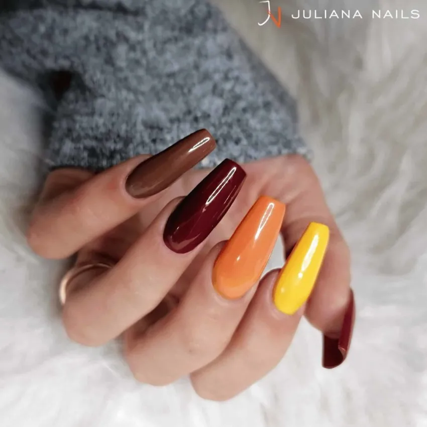 Outlet Juliana Nails Gel Lack Koralle & Gelbtöne