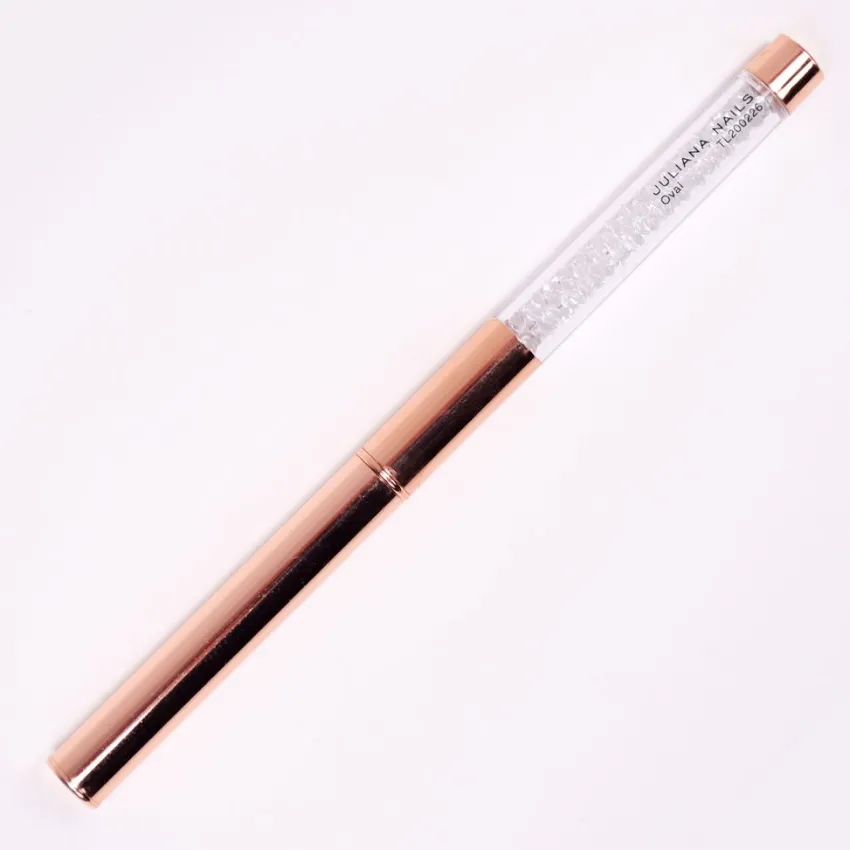 Best Juliana Nails Gelpinsel mit Kappe Oval Roségold