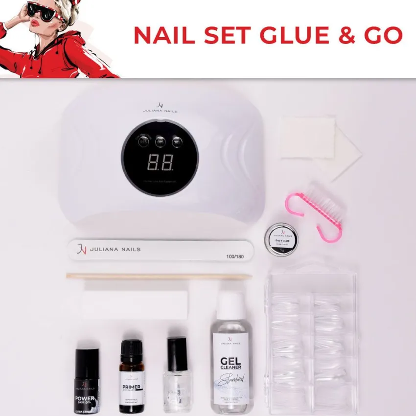 Discount Juliana Nails Nail Set Glue & Go