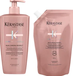 Hot Kérastase Chroma Absolu Bain Chroma Respect Refill Bundle