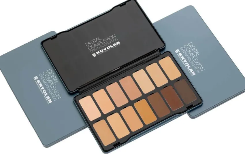 Clearance Kryolan Professional Make-Up Kryolan Digital Complexion Cream Foundation Palette 14 Farben
