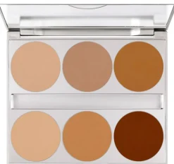 Outlet Kryolan Professional Make-Up Kryolan Dual Finish Palette 6 Farben