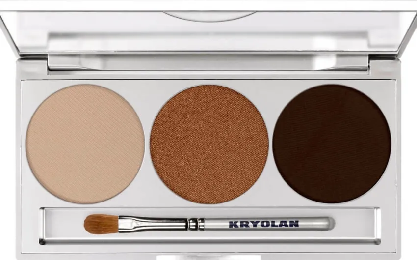 New Kryolan Professional Make-Up Kryolan Eye Shadow Palette - Smokey Collection Trio Set magnetisch