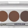 New Kryolan Professional Make-Up Kryolan Eyebrow Powder Palette 5 Farben magnetisch Brows 2