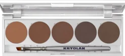 New Kryolan Professional Make-Up Kryolan Eyebrow Powder Palette 5 Farben magnetisch Brows 2