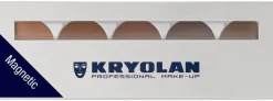 New Kryolan Professional Make-Up Kryolan Eyebrow Powder Palette 5 Farben magnetisch Brows 2