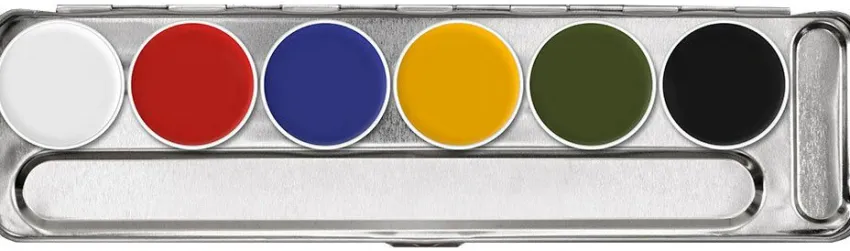 Hot Kryolan Professional Make-Up Kryolan Supracolor Palette 6 Farben
