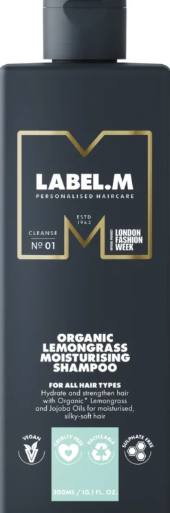 Fashion LABEL.M Organic Lemongrass Moisturising Shampoo