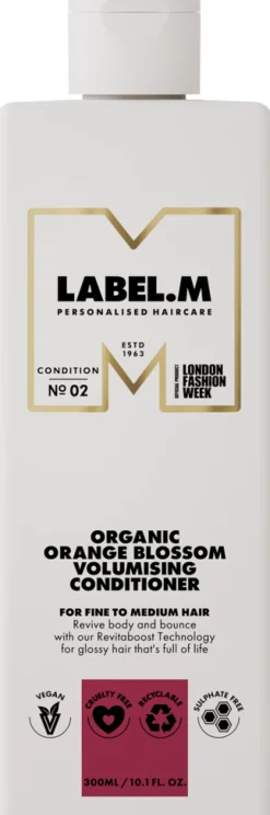 Clearance LABEL.M Organic Orange Blossom Volumising Conditioner