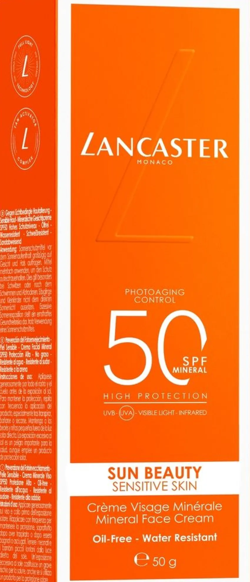 Best Lancaster Sun Beauty Mineral Face Cream SPF 50