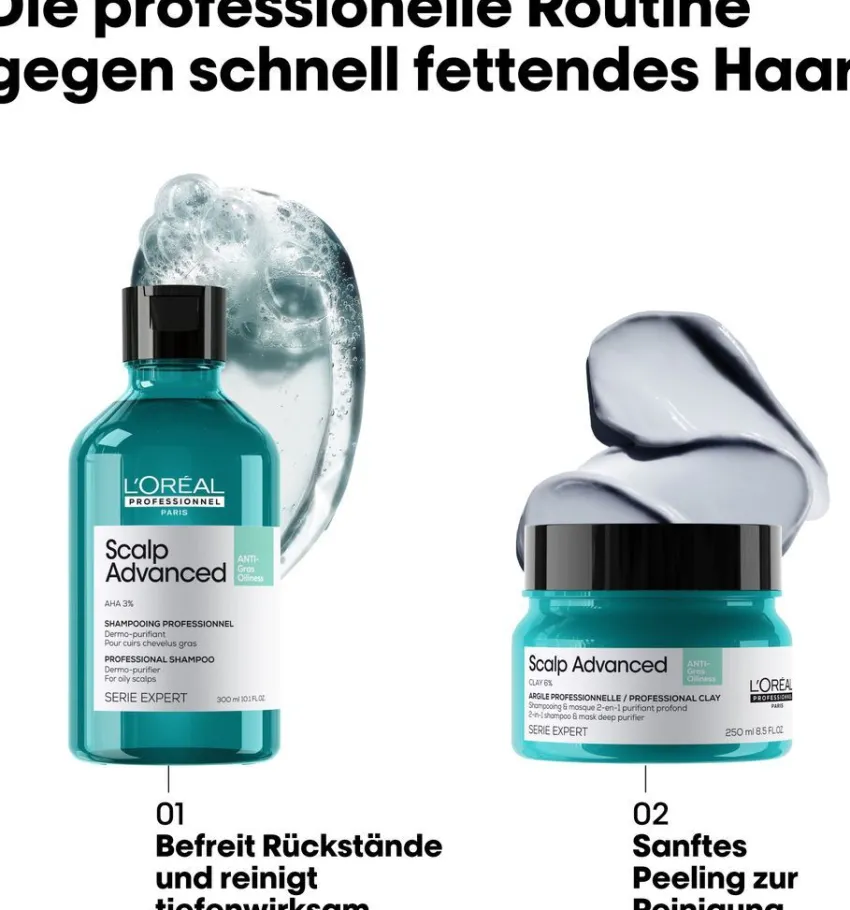 Hot L'Oréal Professionnel Paris L'Oréal Scalp Advanced Anti-Oiliness 2-in-1 Deep Purifier Clay