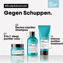 Hot L'Oréal Professionnel Paris L'Oréal Scalp Advanced Anti-Dandruff Dermo-Clarifier Shampoo