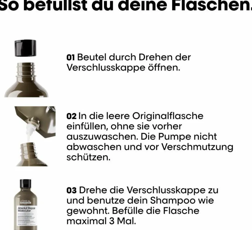 Online L'Oréal Professionnel Paris L'Oréal Série Expert Absolut Repair Molecular Refill Shampoo 500ml
