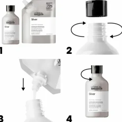 Hot L'Oréal Professionnel Paris L'Oréal Série Expert Silver Refill Shampoo 500ml