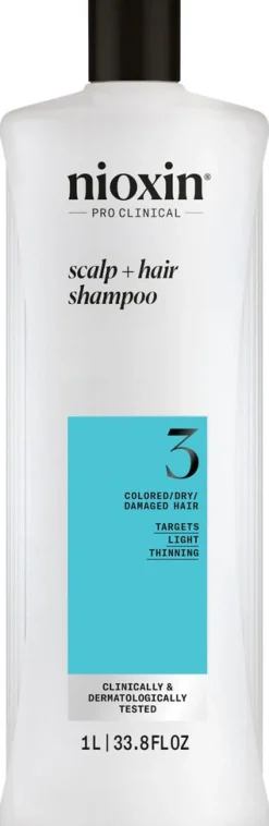 New Nioxin Scalp + Hair System 3 Shampoo