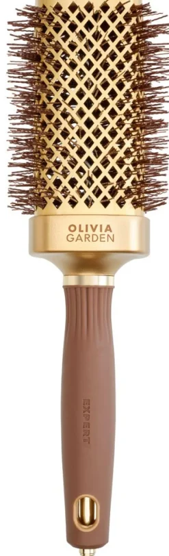 Online Olivia Garden Expert Blowout Straight mit gewellten Borsten Gold & Braun
