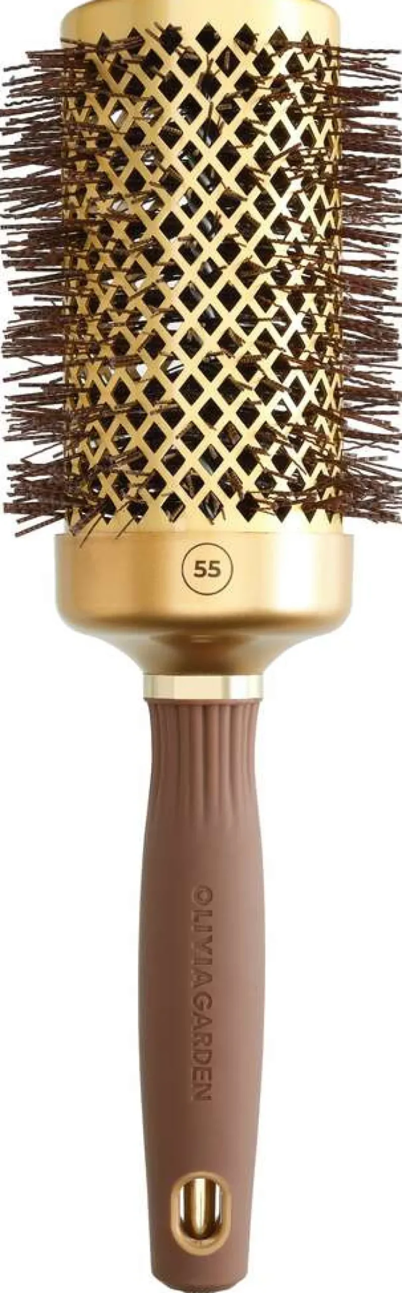 Outlet Olivia Garden Expert Blowout Shine mit gewellten Borsten Gold & Braun
