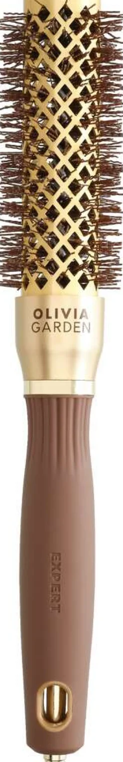 Outlet Olivia Garden Expert Blowout Shine mit gewellten Borsten Gold & Braun